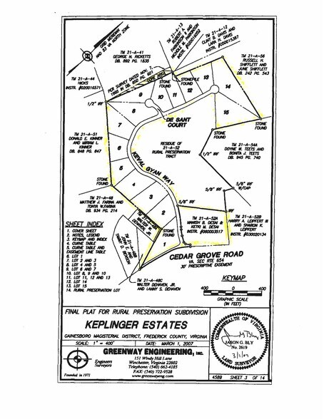 Primary Photo Of 2189 Cedar Grove Rd, Winchester Land For Sale