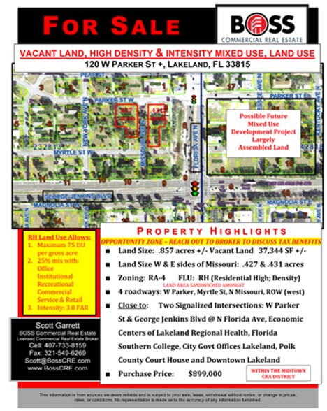 Primary Photo Of 120 Parker St, Lakeland Land For Sale