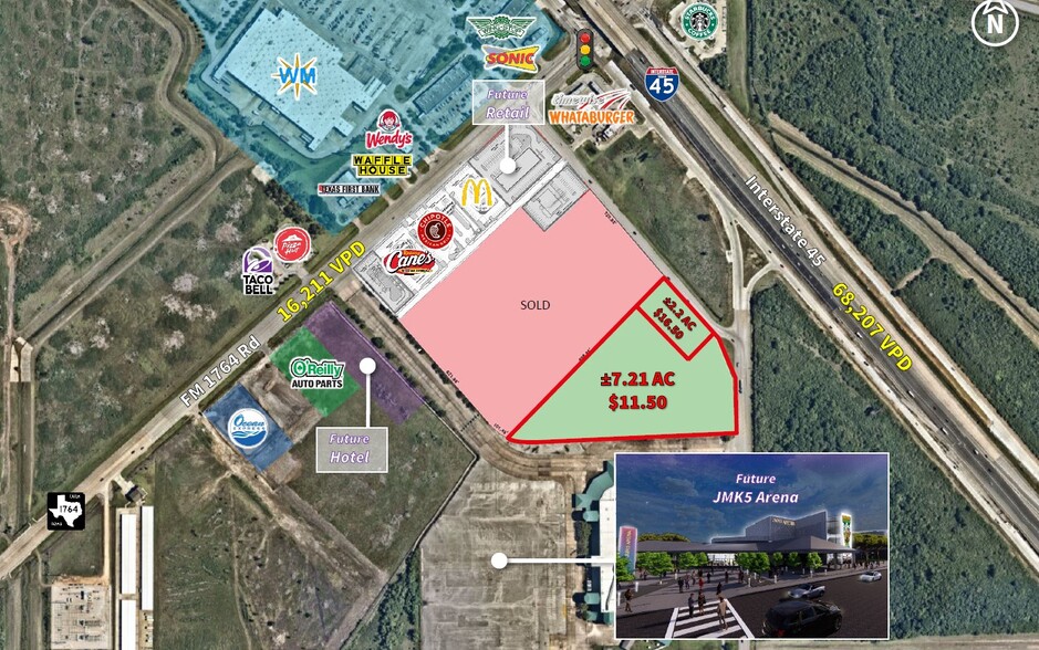 Primary Photo Of SWQ I-45 and FM 1764 Rd, Texas City Land For Sale