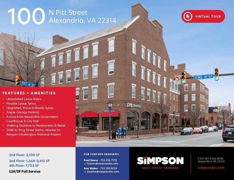 Primary Photo Of 100 N Pitt St, Alexandria Office For Lease