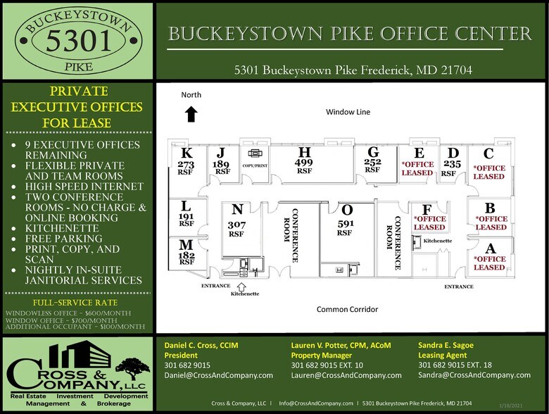 5301 Buckeystown Pike, Frederick, MD 21704 Office For Lease