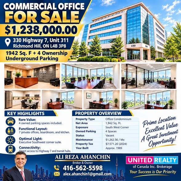 Primary Photo Of 330 E Hwy-7, Richmond Hill Office For Sale
