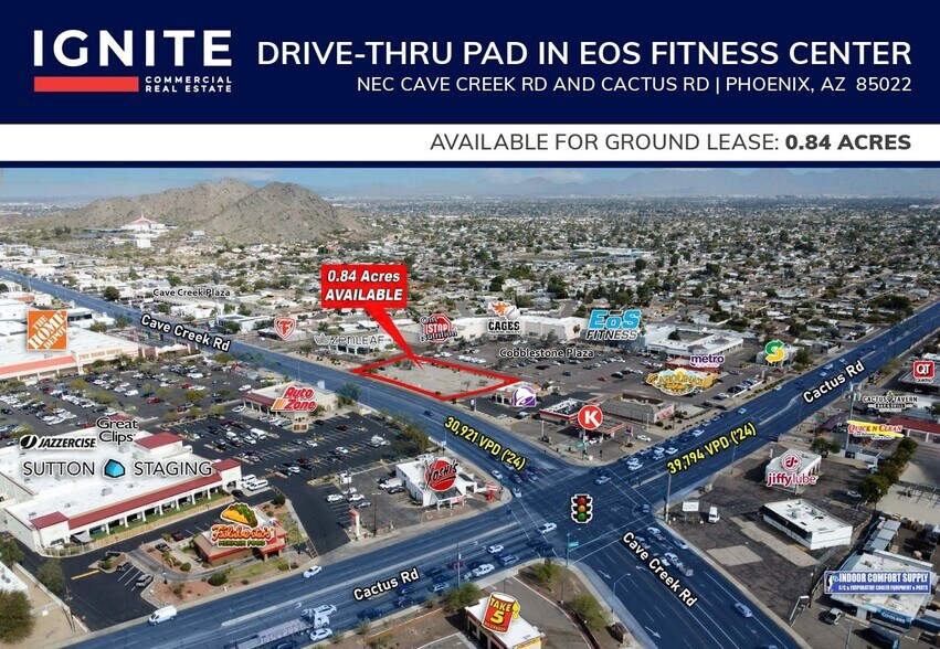 Primary Photo Of NEC Cave Creek Rd @ Cactus Rd, Phoenix Land For Lease
