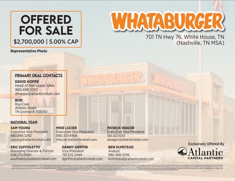 More Photos Of 701 Highway 76, White House Fast Food For Sale