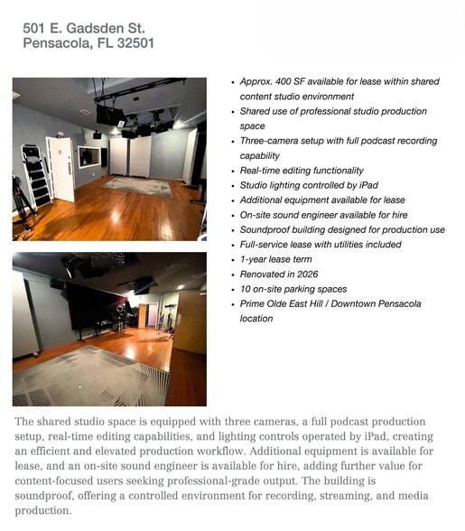 More Photos Of 501 E Gadsden St, Pensacola Office For Lease