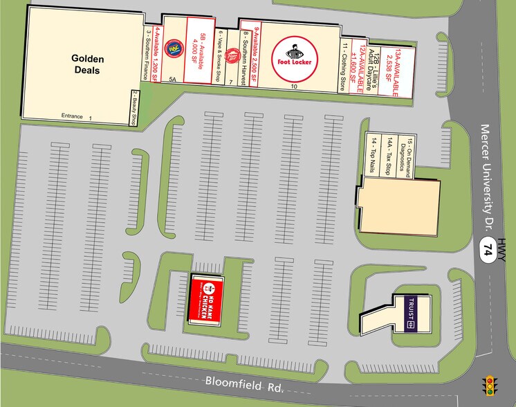 More Photos Of 3755 Bloomfield Rd, Macon-Bibb Freestanding For Lease