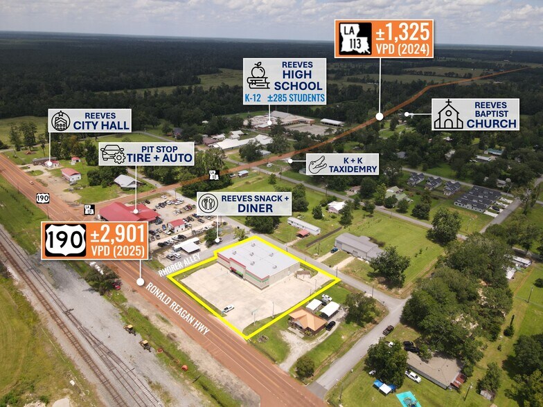 More Photos Of 18284 Highway 190, Reeves Freestanding For Sale