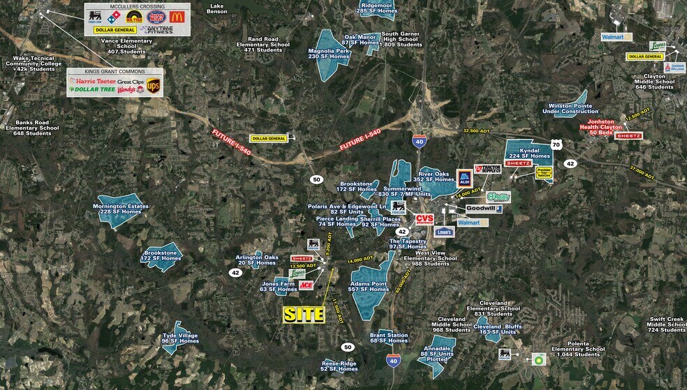 More Photos Of NC-42 @ NC-50, Garner Land For Lease