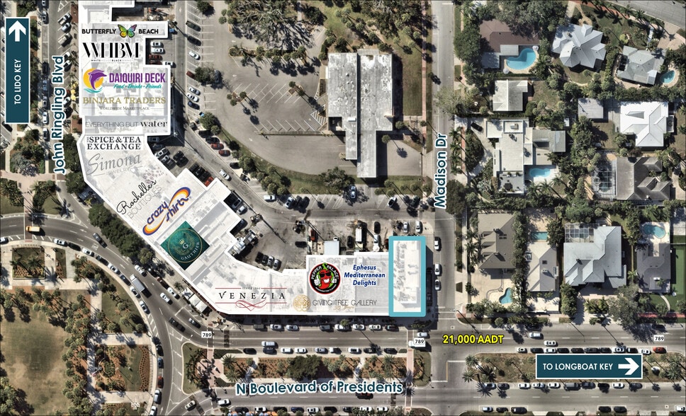 More Photos Of 29 N Blvd of Presidents, Sarasota Storefront Retail Office For Lease