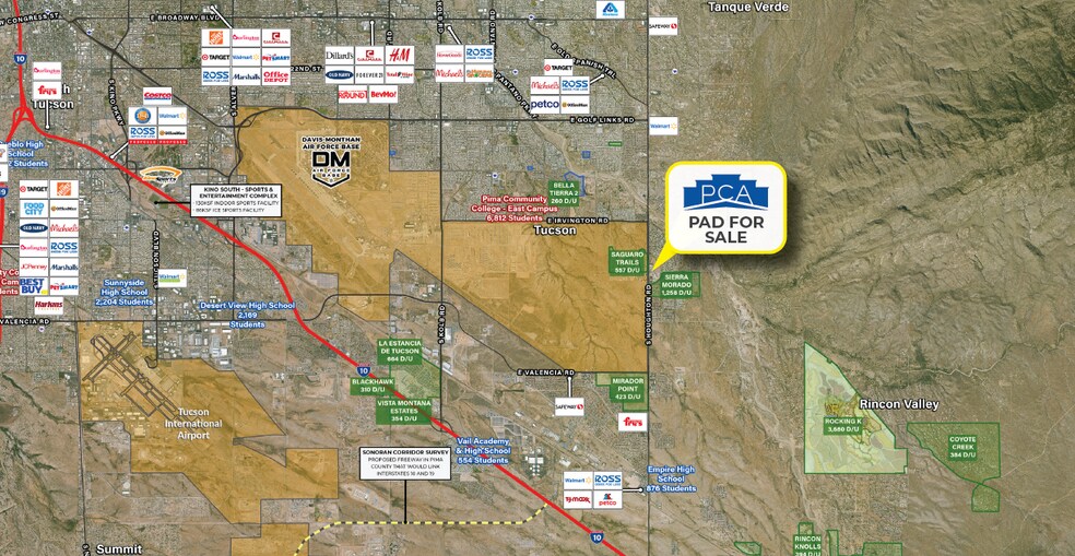 More Photos Of Houghton Rd & Drexel Rd, Tucson Land For Sale