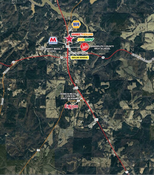 More Photos Of 17318 Highway 431, Wedowee Freestanding For Lease