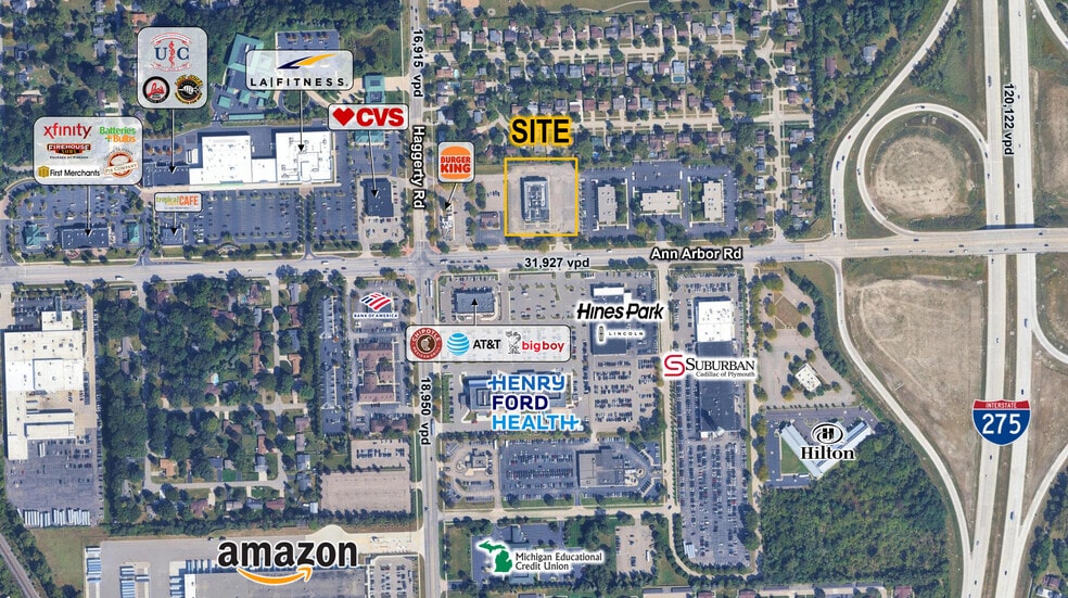 Primary Photo Of 40700 Ann Arbor Rd E, Plymouth General Retail For Lease