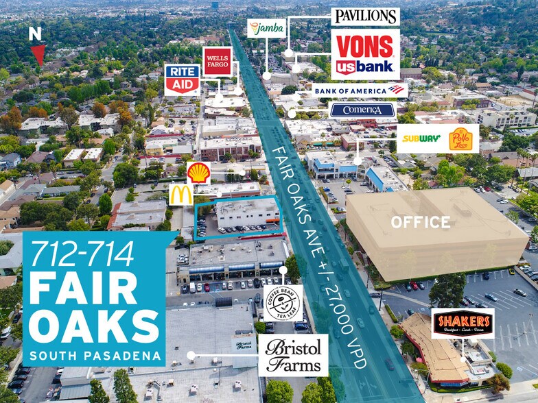 More Photos Of 712-714 Fair Oaks Ave, South Pasadena Office For Sale