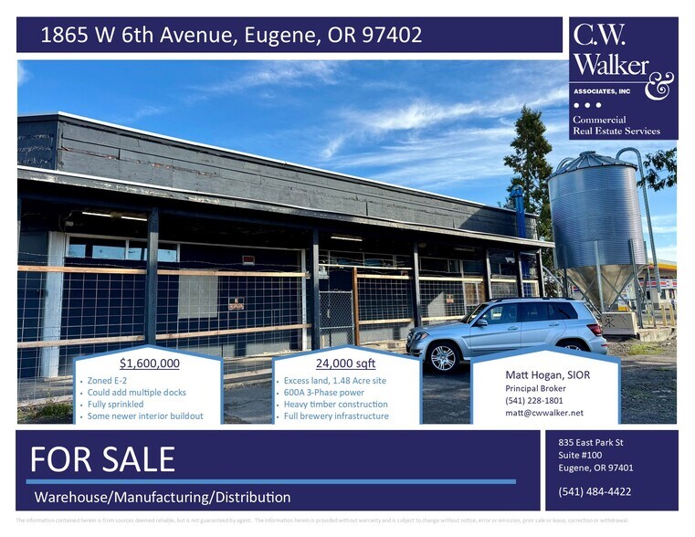More Photos Of 1875 W 6th Ave, Eugene Food Processing For Sale