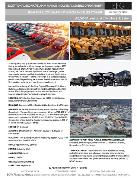 Primary Photo Of 4295 Boston Rd, Bronx Land For Lease