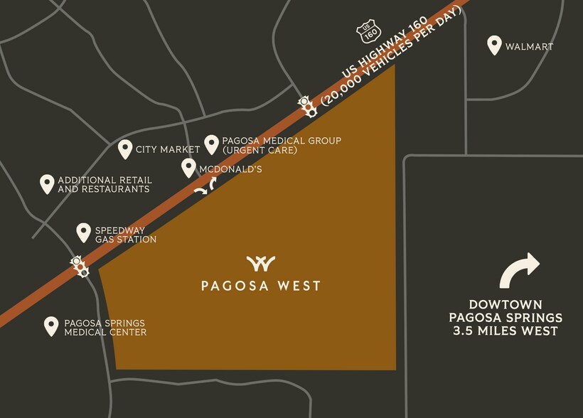 Primary Photo Of Highway 160 Land (4 way lighted intersections), Pagosa Springs Land For Sale