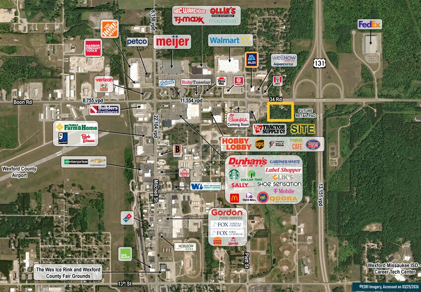 More Photos Of 9200 E 34 Rd, Cadillac General Retail For Lease