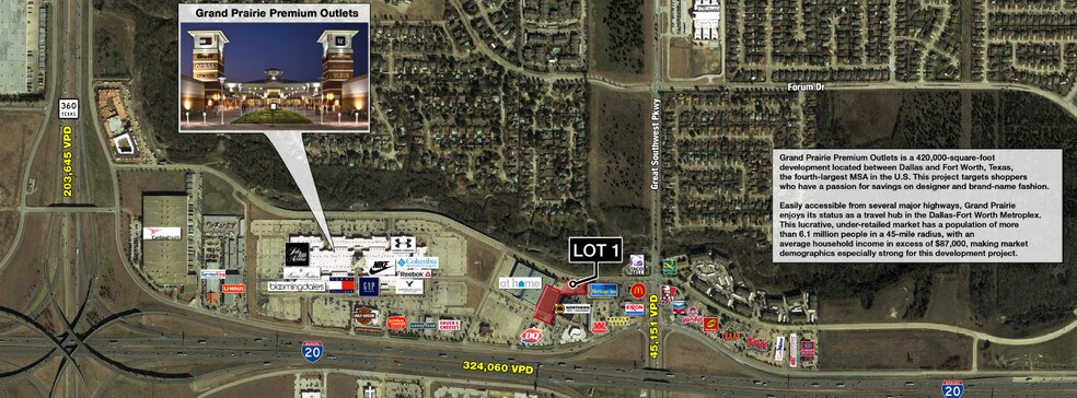 Primary Photo Of I-360 & I-20 Hwy, Grand Prairie Land For Sale