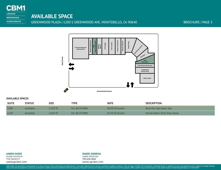 More Photos Of 1200-1228 S Greenwood Ave, Montebello Unknown For Lease