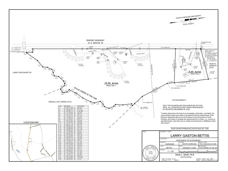 Primary Photo Of 2088 Shelby Hwy, Blacksburg Land For Sale