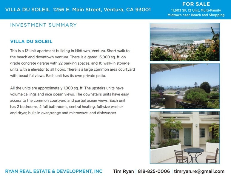 More Photos Of 1256 E Main St, Ventura Apartments For Sale