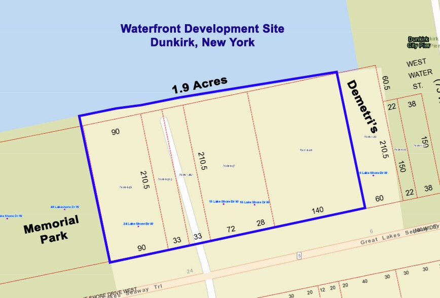 Primary Photo Of 18-24 Lake Shore Dr W, Dunkirk Land For Sale