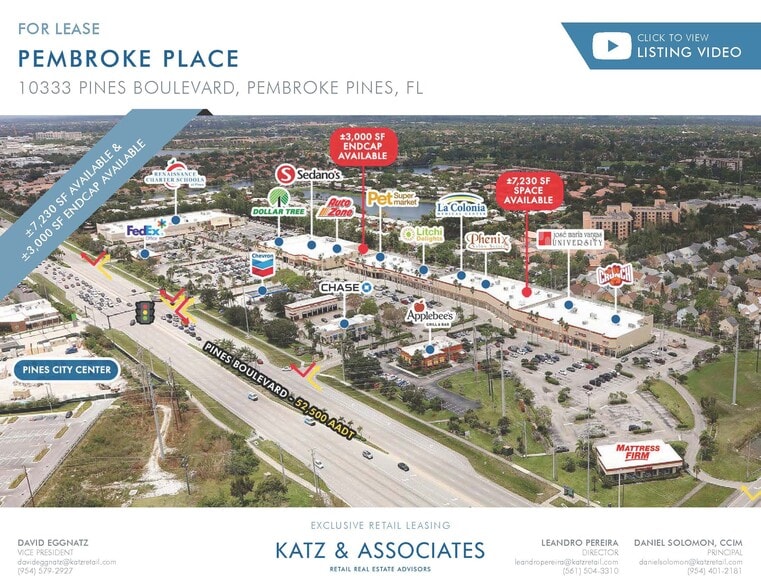 Primary Photo Of 10101-10501 Pines Blvd, Pembroke Pines Unknown For Lease