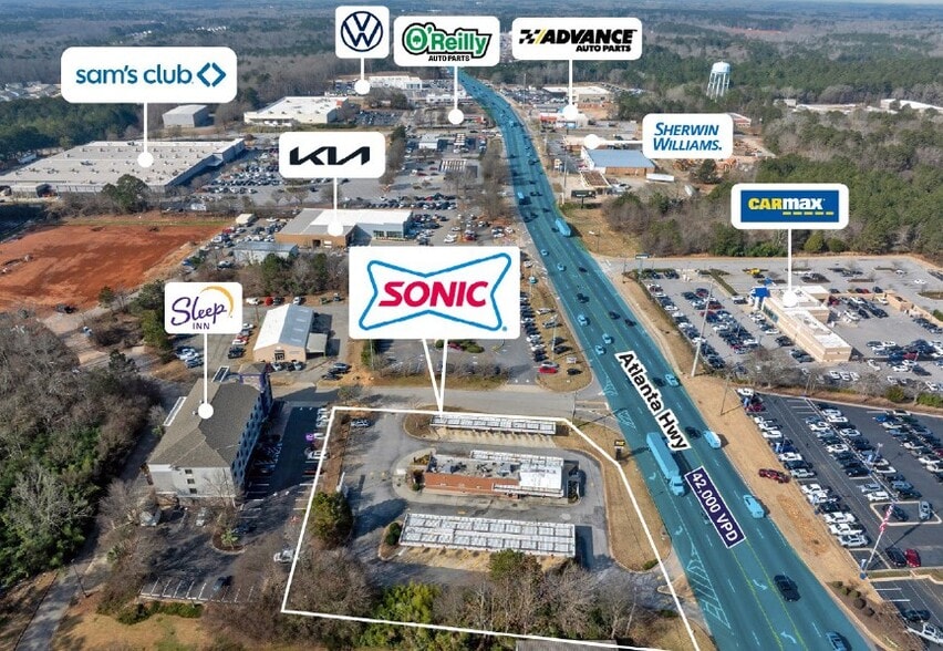 More Photos Of 4275 Atlanta Hwy, Bogart Fast Food For Sale
