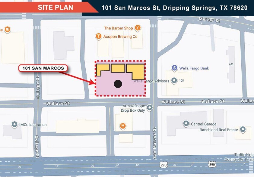 More Photos Of 101 S San Marcos, Dripping Springs Storefront Retail Office For Sale