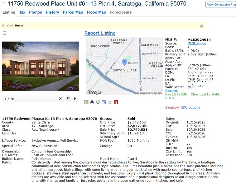 More Photos Of 7246-1 Sharon Dr, San Jose Apartments For Sale