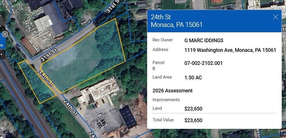 Primary Photo Of 1364 24th Street, Beaver Falls Land For Sale