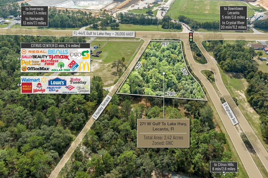 More Photos Of 271 W Gulf to Lake Hwy, Lecanto Land For Sale
