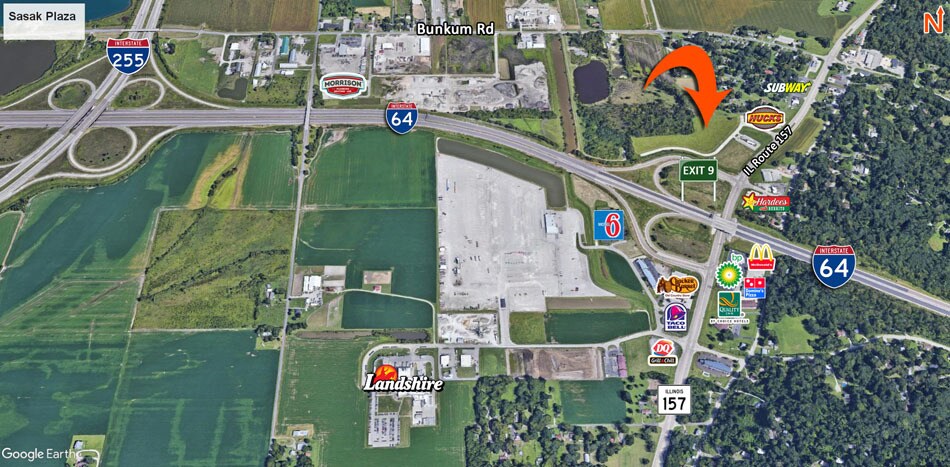 More Photos Of NW Quadrant of I-64 and IL-157, Caseyville Land For Sale