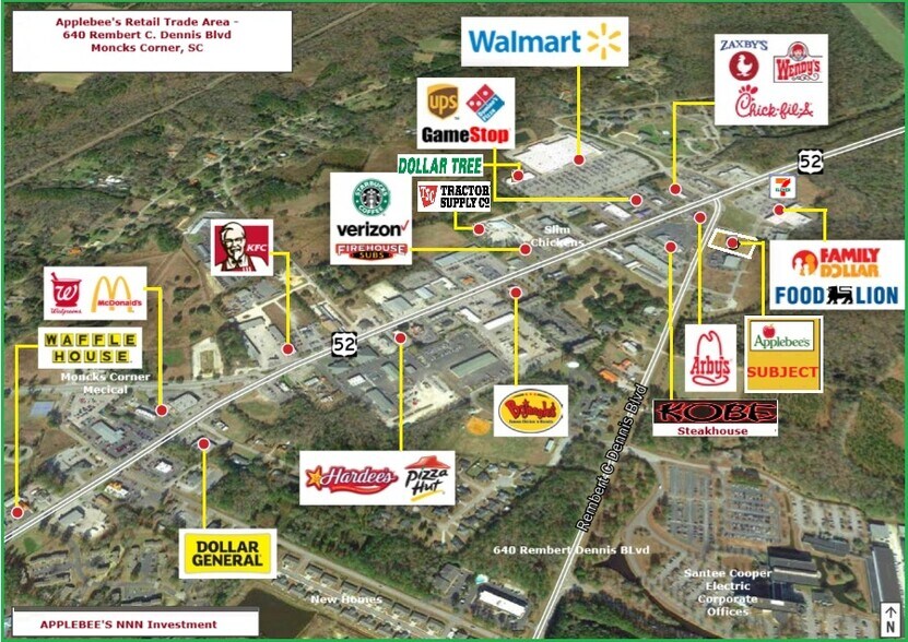 More Photos Of 640 Rembert C Dennis Blvd, Moncks Corner Restaurant For Sale