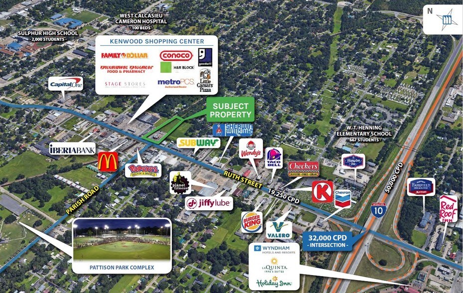 More Photos Of 1700 Ruth St, Sulphur Restaurant For Sale