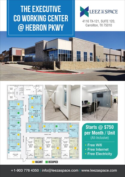 Primary Photo Of 4116 TX- 121 Hebron Pkway- 4116 TX- 121, Carrollton Coworking Space