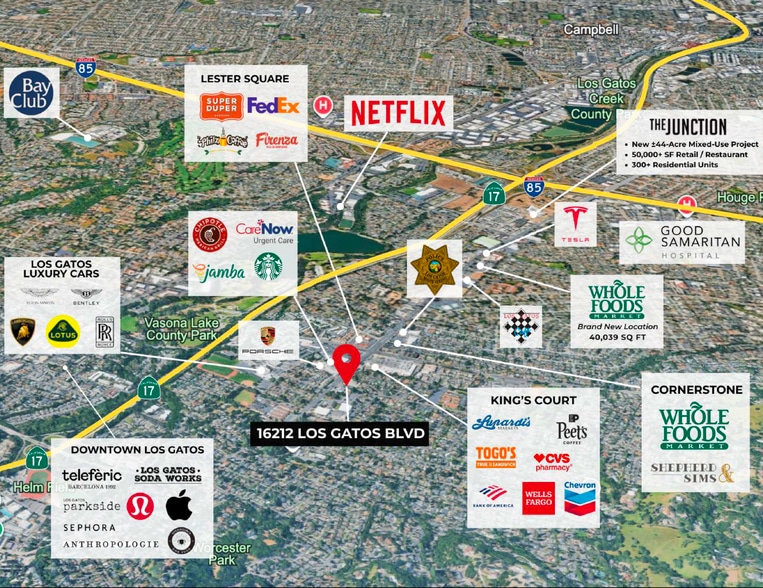 More Photos Of 16212 Los Gatos Blvd, Los Gatos Storefront Retail Office For Lease