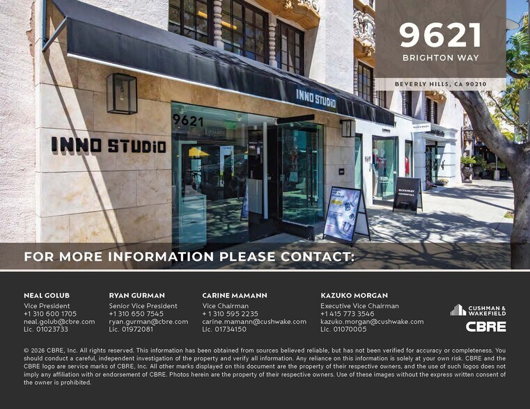 More Photos Of 9601-9621 Brighton Way, Beverly Hills Medical For Lease