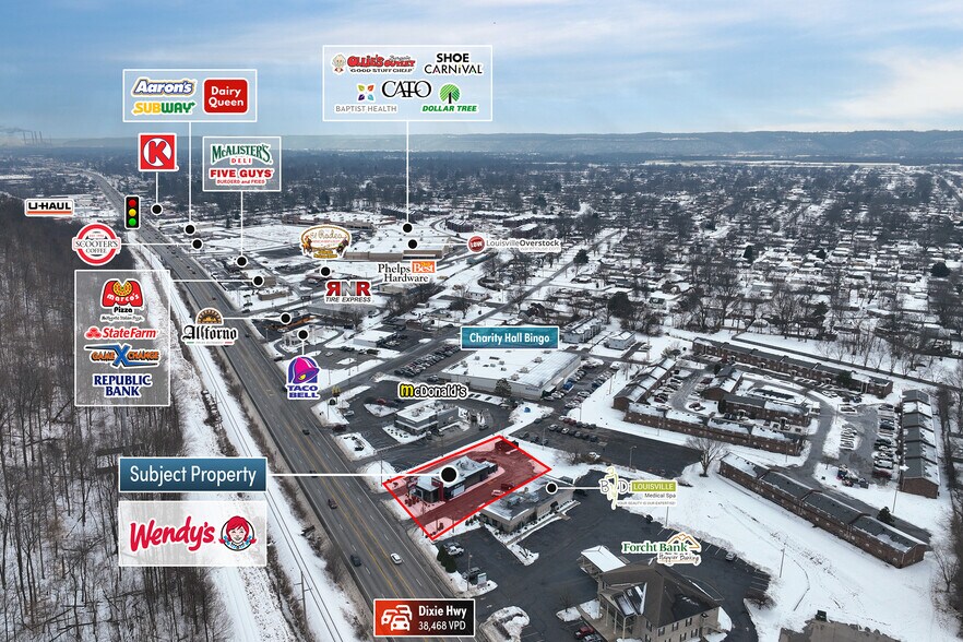 More Photos Of 8596 Dixie Hwy, Louisville Fast Food For Sale