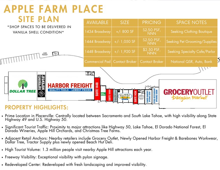 More Photos Of 1426-1480 Broadway, Placerville Freestanding For Lease