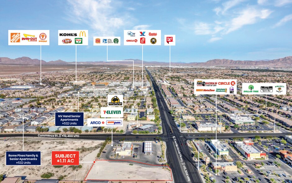 More Photos Of NW Corner Centennial & Commerce, North Las Vegas Land For Sale