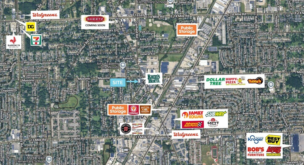 More Photos Of 31887-31917 Utica Rd, Fraser Freestanding For Lease