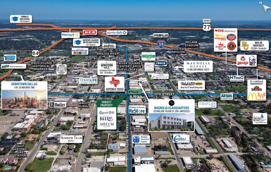 More Photos Of 1020 Franklin Ave, Waco Storefront For Sale