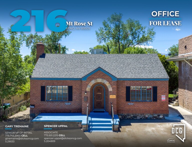 Primary Photo Of 216 Mt Rose St, Reno Office For Lease