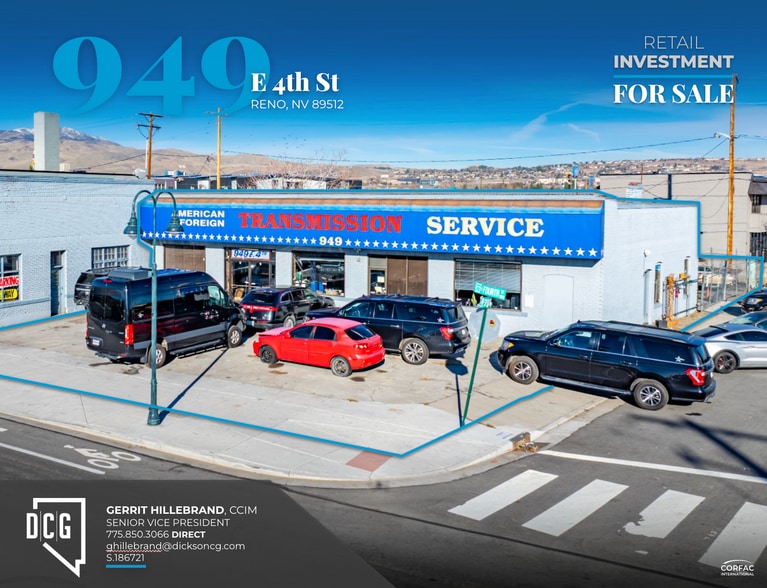 Primary Photo Of 949 E 4th St, Reno Auto Repair For Sale