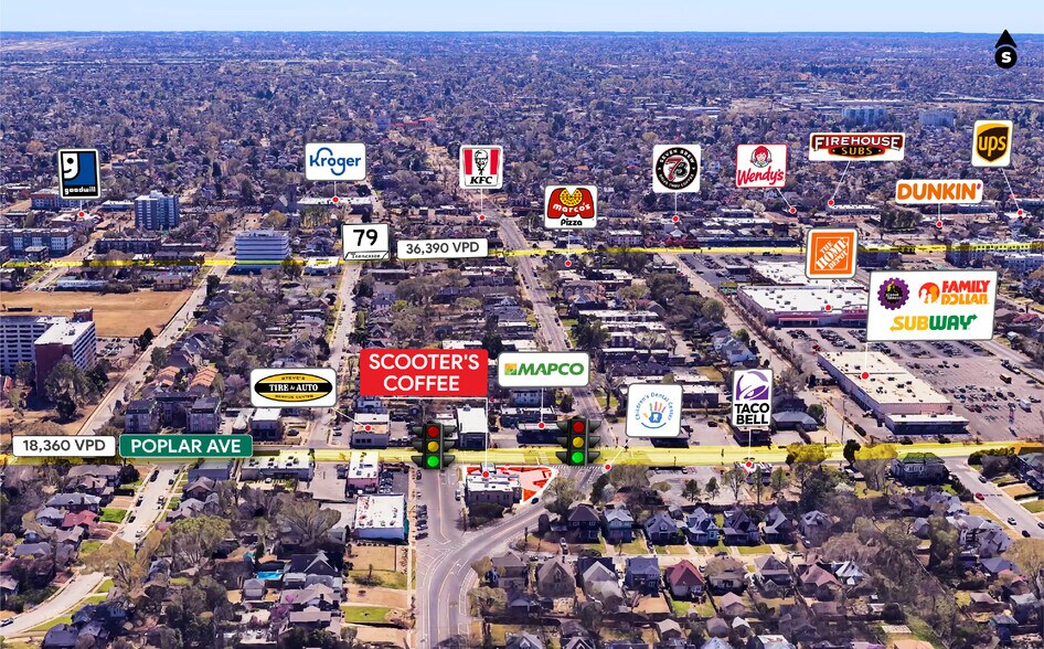 More Photos Of 1698 Poplar Ave, Memphis Fast Food For Sale