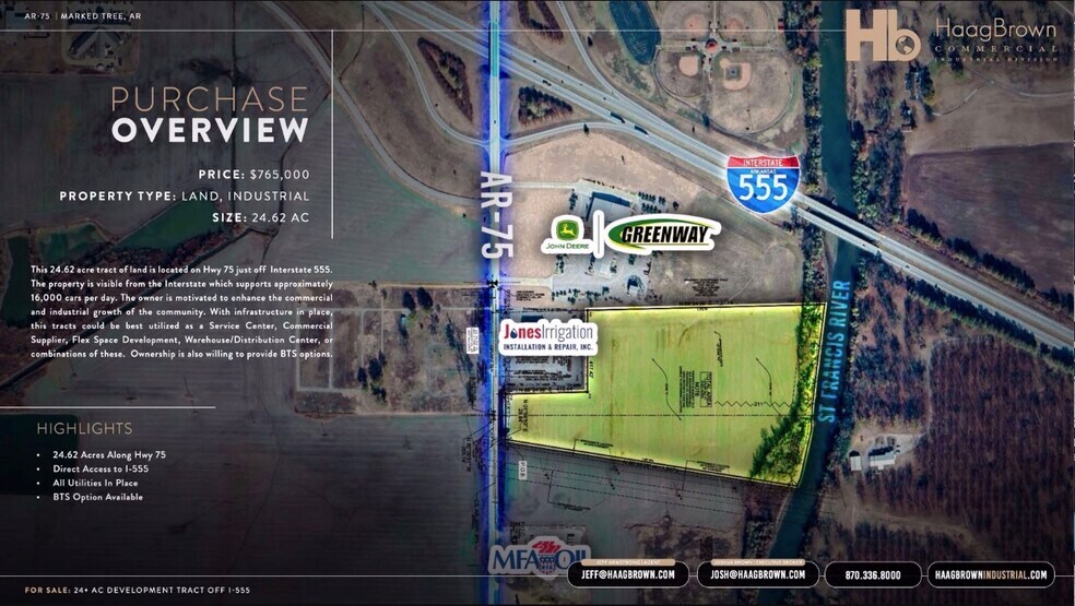 More Photos Of 7390 AR-75, Marked Tree Land For Sale