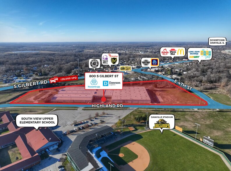 More Photos Of 800 S Gilbert St, Danville Warehouse For Lease