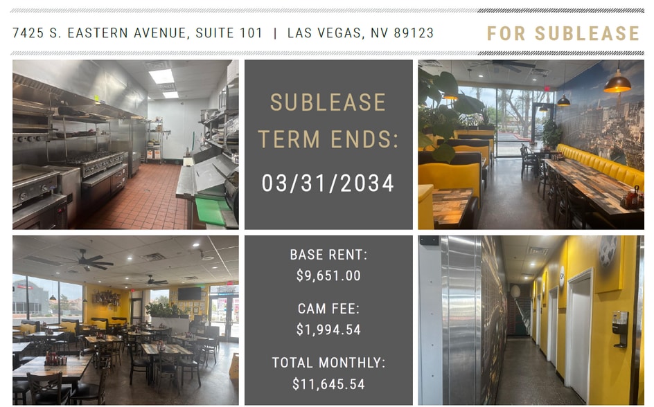 More Photos Of 7425 S Eastern Ave, Las Vegas Freestanding For Lease