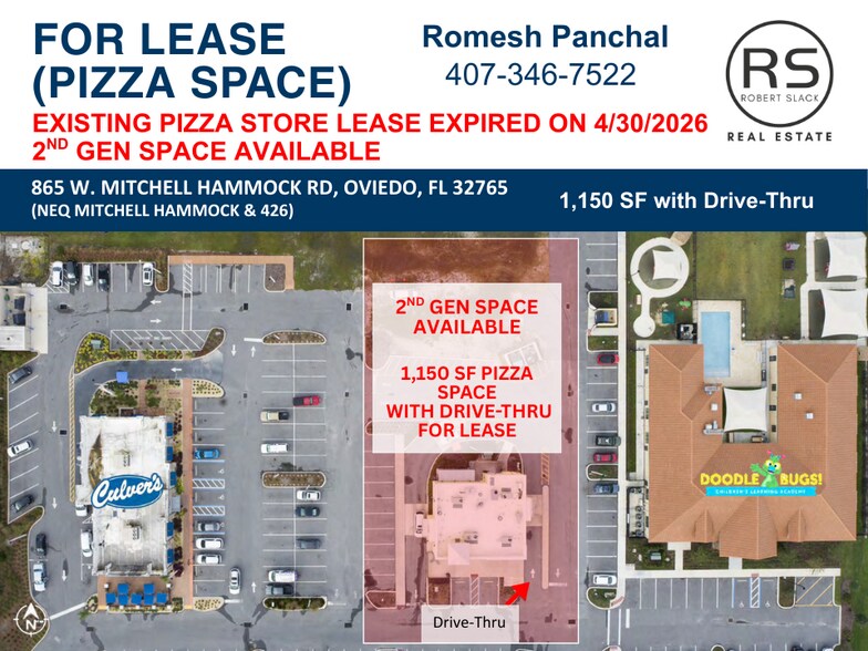 More Photos Of 865 W Mitchell Hammock Rd, Oviedo Storefront For Lease